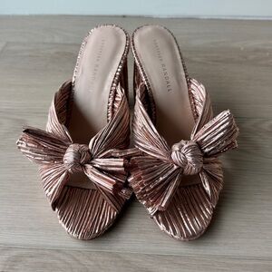 Loeffler Randall Penny Pleated Bow Sandal 8